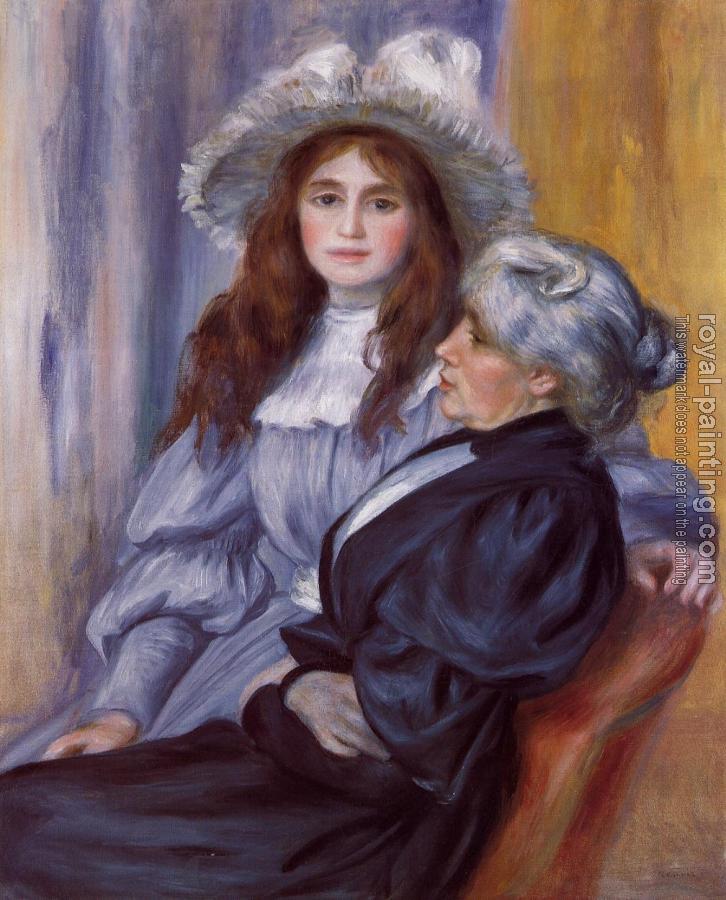 Pierre Auguste Renoir : Berthe Morisot and Her Daughter Julie Manet